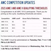 2022年AMC10/12晋级AIME分数线已公布，快来查查你的成绩吧!