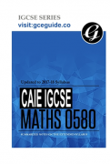 IGCSE数学0580必背核心公式+2025考纲新变动+免费真题包