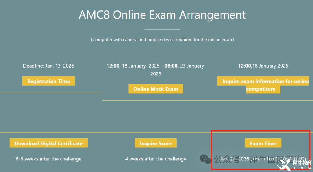 26年AMC8竞赛怎么备考?暑期110小时拿下前1%，犀牛课程安排来啦~