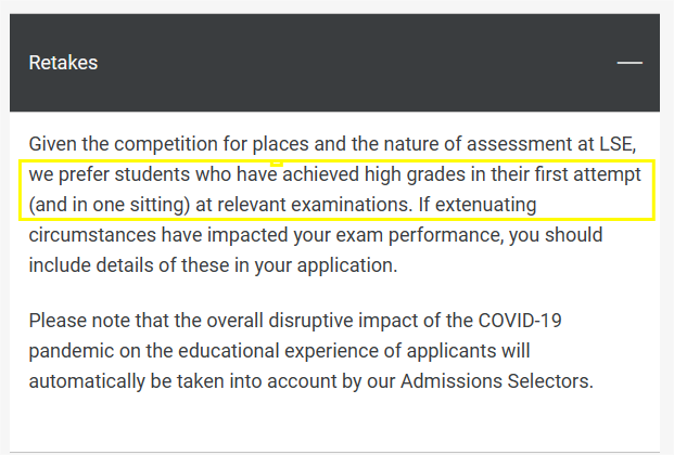 英国哪些大学不接受重考A-Level？