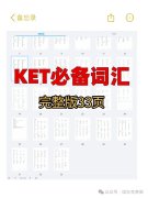 KET必备词汇，附小学1-6年级KET备考规划！