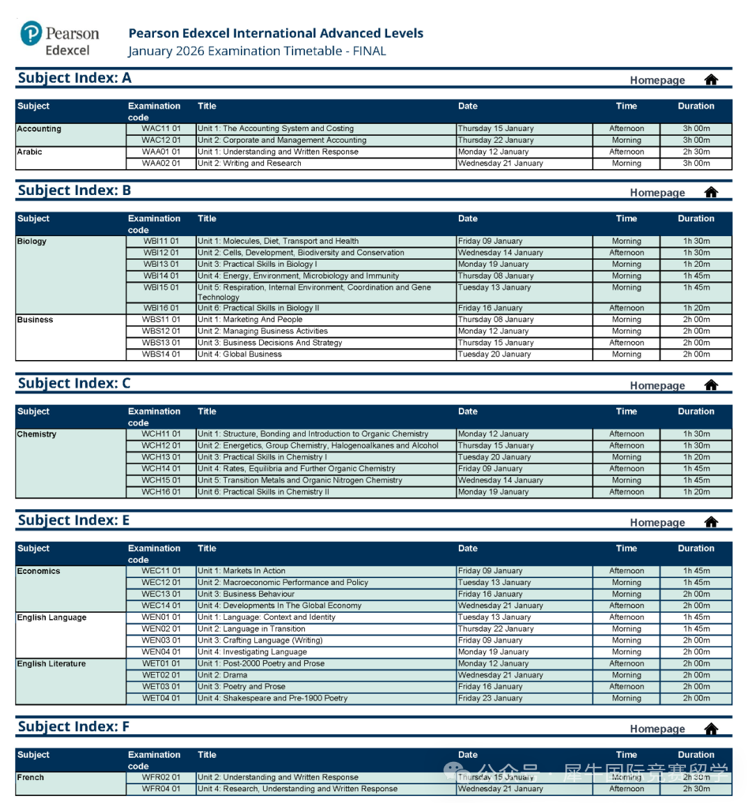 2026年1月A-level考试时间安排!附社会考生报名流程~ 2026年1月A-level考试时间安排!附社会考生报名流程~