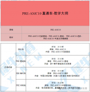 Pre-AMC10竞赛小班课上线，一年时间如何规划才能稳进前1%？